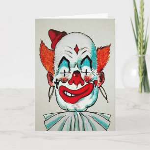 Vintage Creepy Clothday Card Helgkort