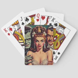 Vintage Creepy Horror Art Casinokort