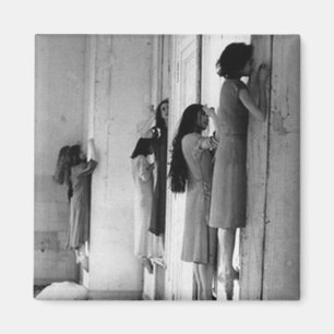 Vintage Creepy Posted Women Magnet