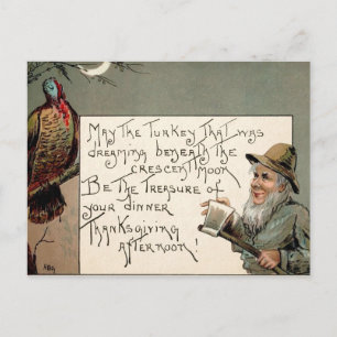 Vintage Creepy Thanksgiving vykort