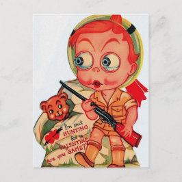 Vintage Creepy Valentines day Vykort