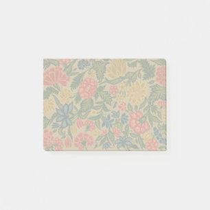Vintage Crewel Blommig Broderimönster Post-it Block