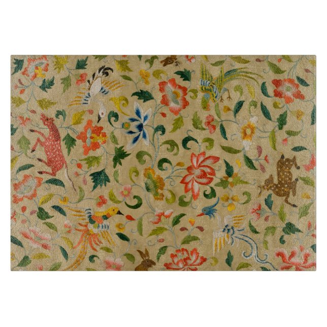 Vintage Crewel Djurbroderi: Antik gobeläng (Framsidan)
