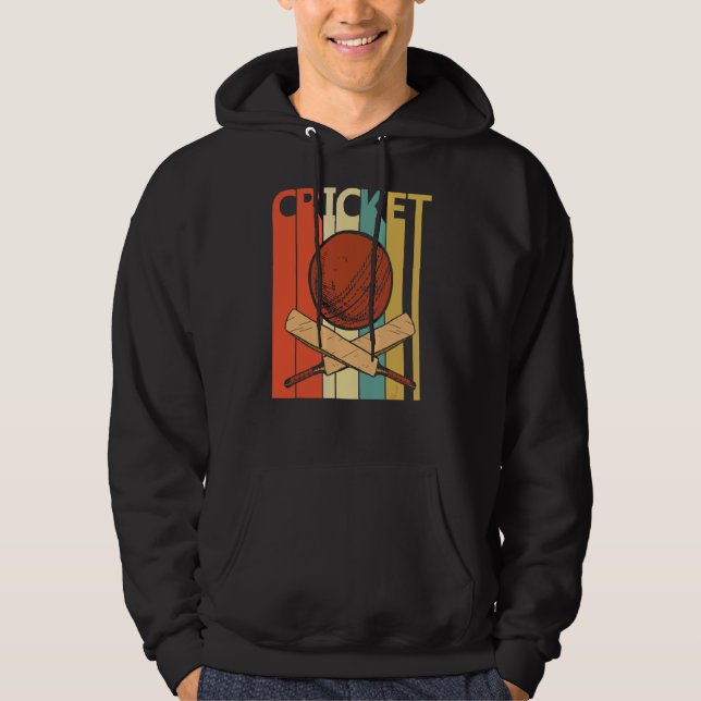 Vintage Cricket Sport Hoodie (Framsida)