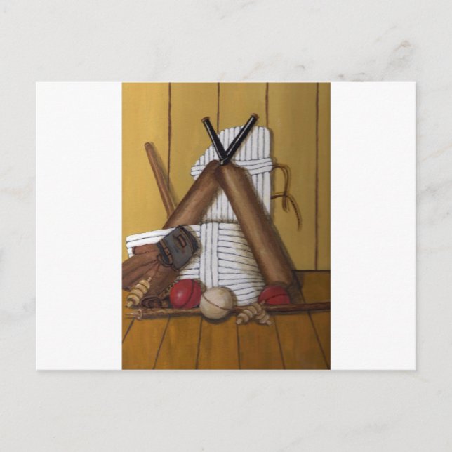 Vintage Cricket Vykort (Framsida)