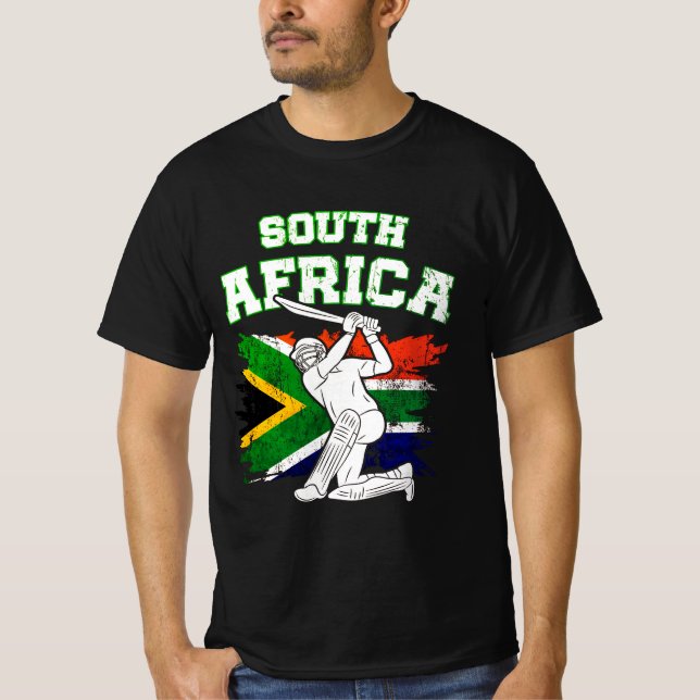 Vintage Cricket World Team Gift T Shirt (Framsida)