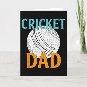 Vintage Cricketspelare Pappagåvor Roligt Sport Kär Kort