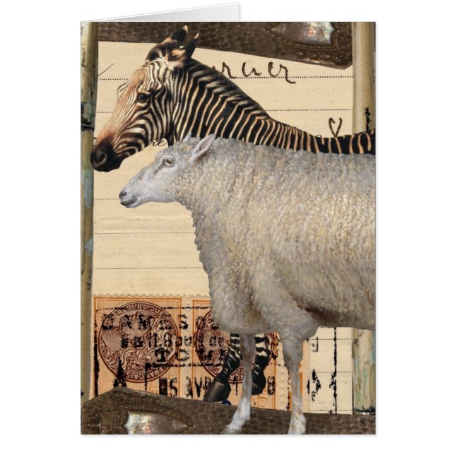 Vintage Criters Hälsningskort (Framsidan)