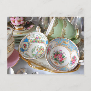 Vintage Crockery Postcard Vykort