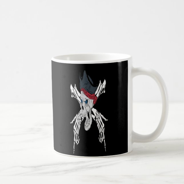 Vintage Crossbone Pirat Kaffemugg (Höger)