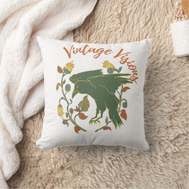 Vintage Crow Visions Kastkudde Kudde