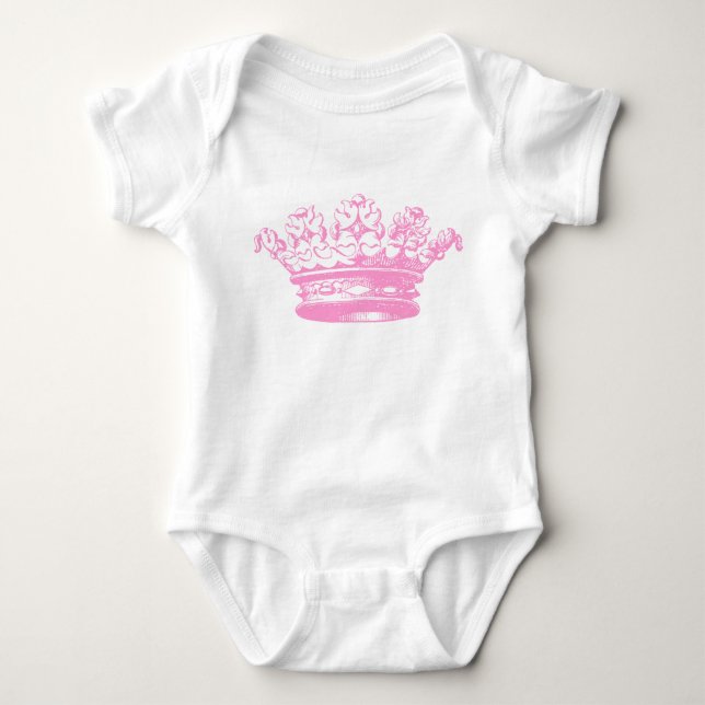 Vintage Crown - Rosa Tee Shirt (Framsida)