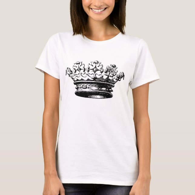 Vintage Crown - Svart T-shirt (Framsida)
