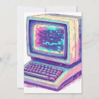 Vintage CRT-dator från slutet av 1990-talet - 2 Inbjudningar
