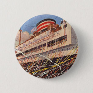 Vintage Cruise Frakt Vacation, Bon Voyage Party! Knapp
