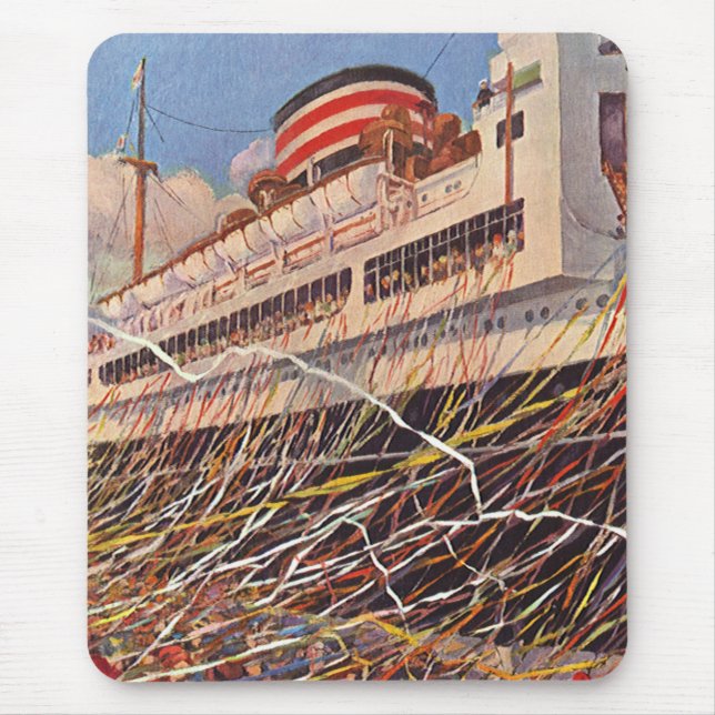 Vintage Cruise Frakt Vacation, Bon Voyage Party! Musmatta (Framsidan)