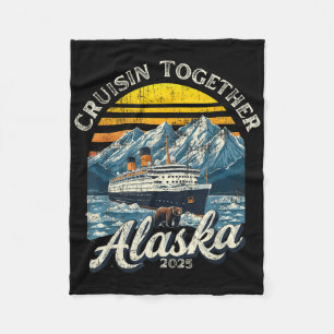 Vintage Cruisin Together Alaska 2025 Friend Family Fleecefilt