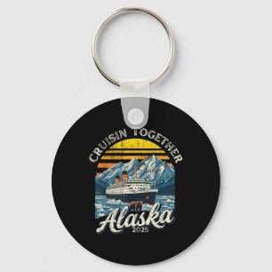 Vintage Cruisin Together Alaska 2025 Friend Family Nyckelring