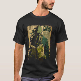 Vintage Cthulhu, Tecknad Art Deep Sea Monst T Shirt