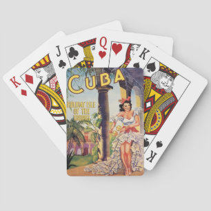 Vintage Cuba Helgdag Isle of Tropiks Casinokort