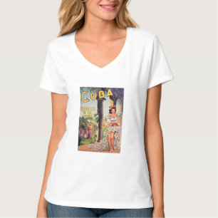 Vintage Cuba Helgdag Isle of Tropiks T Shirt