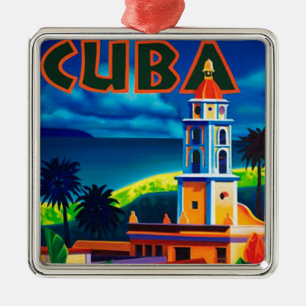 Vintage Cuba Travel Julgransprydnad Metall