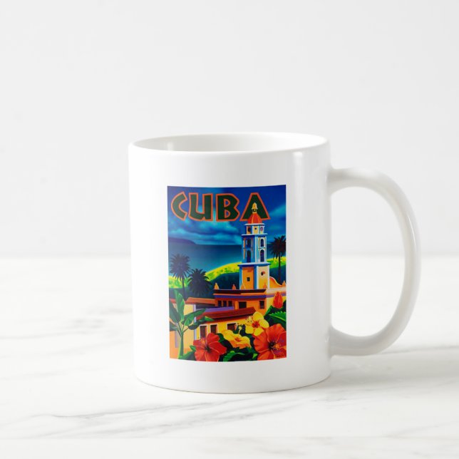 Vintage Cuba Travel Kaffemugg (Höger)