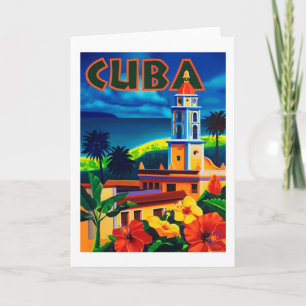 Vintage Cuba Travel Kort