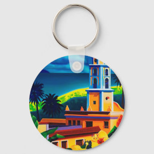 Vintage Cuba Travel Nyckelring