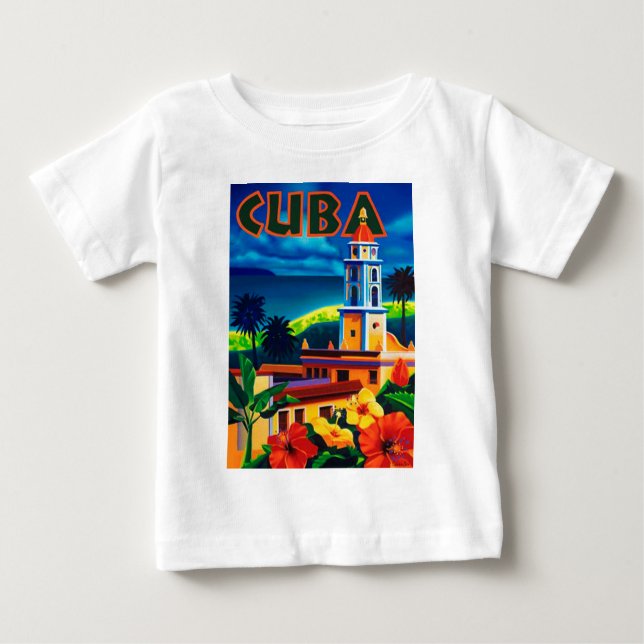 Vintage Cuba Travel T-shirt (Framsida)