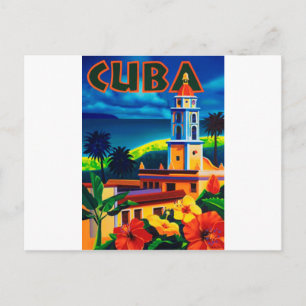 Vintage Cuba Travel Vykort