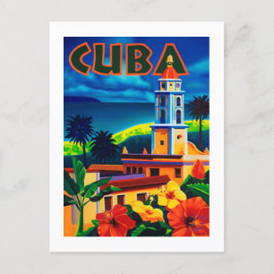 Vintage Cuba Travel Vykort