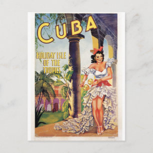 Vintage Cuban Tourist Commission Tropikernas Trave Vykort
