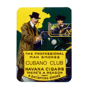 Vintage Cubano Klubb Cigars Magnet