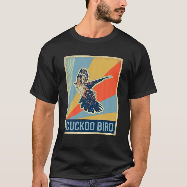 Vintage Cuckoo Bird T Shirt (Framsida)