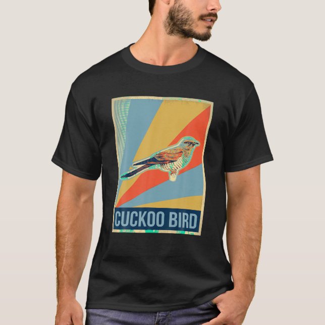 Vintage Cuckoo Bird T Shirt (Framsida)
