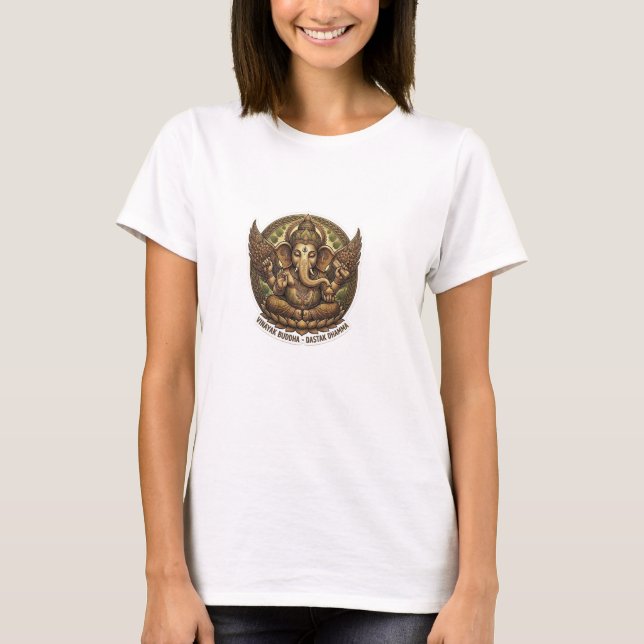 Vintage Cultural Art Dam T-Shirt - Ancient Her (Framsida)