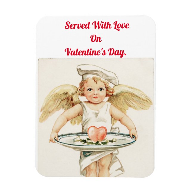 Vintage Cupid Cook Magnet (Vertikal)