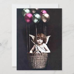Vintage Cupid Inbjudningar