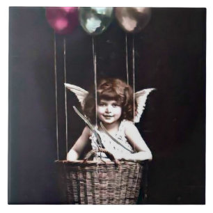 Vintage Cupid Kakelplatta