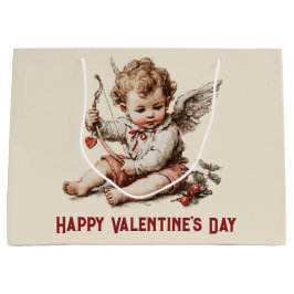 Vintage Cupid med hjärtbåge