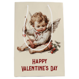 Vintage Cupid med hjärtebåge
