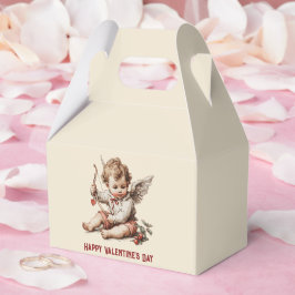 Vintage Cupid med hjärtebåge Presentaskar