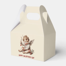 Vintage Cupid med hjärtebåge Presentaskar