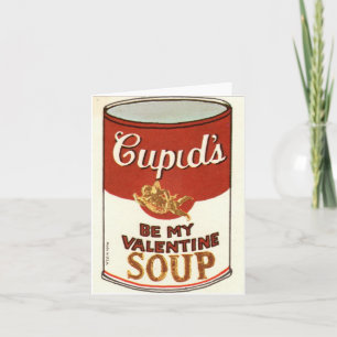 Vintage Cupid Soppa Valentine Kort