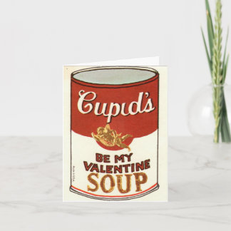 Vintage Cupid Soppa Valentine Kort