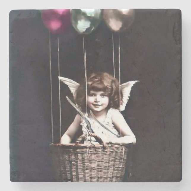 Vintage Cupid Stenunderlägg (Framsidan)