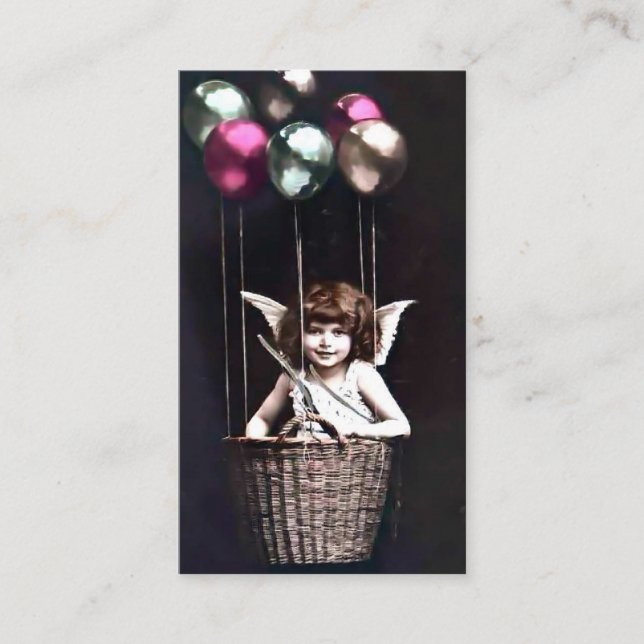 Vintage Cupid Visitkort (Framsida)