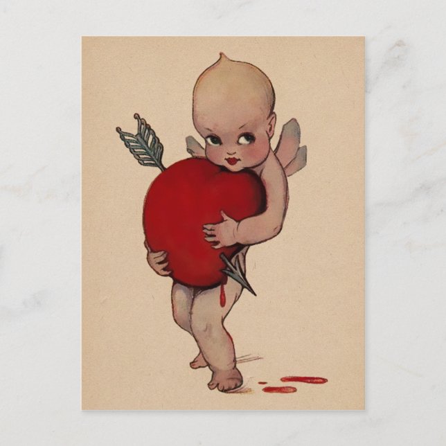 Vintage Cupid Vykort (Framsida)