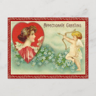 Vintage Cupid's Arrow Postcard Vykort